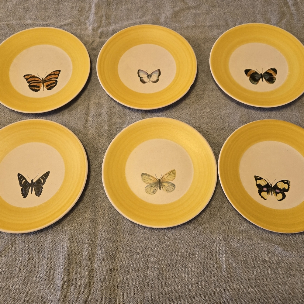 Vintage Marcel Guillot Butterfly Dishes, France